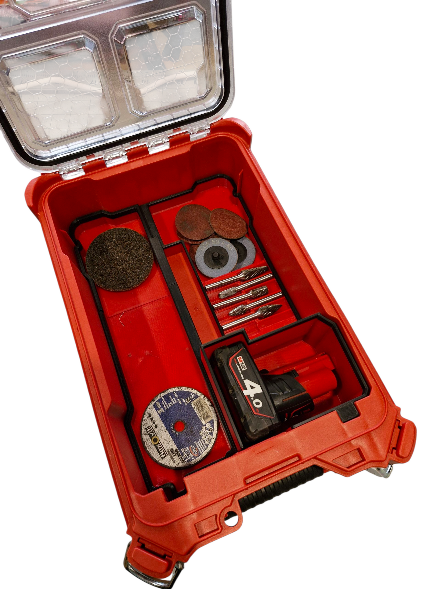 Milwaukee M12 Die Grinder Packout Insert Tool Storage