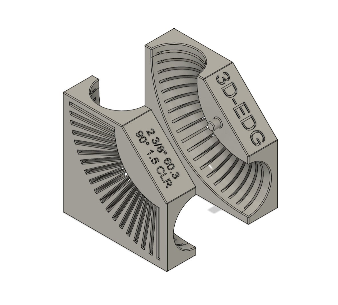2 3/8" or 60.3mm Mandrel 90 Degree Bend Cut Jig (digital file)