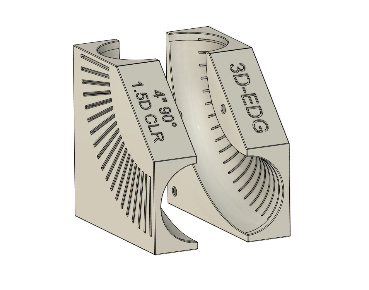 4" / 101.6mm Mandrel Bend Pipe Cut Jig (Digital file)