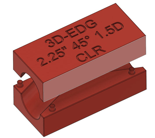 Exhaust/Intake 2 1/4" 45° Mandrel Bend X Pipe Cutting Jig (Digital File)