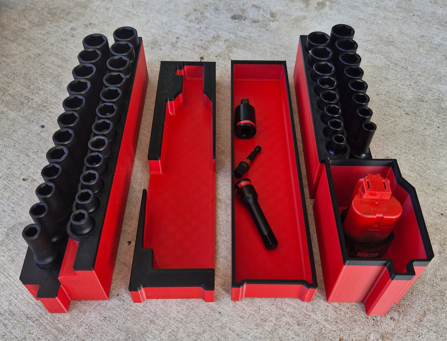 M12 Ratchet & 3/8 Socket set INSERT for Milwaukee Packout Organizer