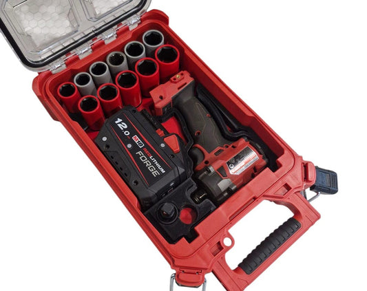 M18 Impact + Lug nut socket Packout Insert, Custom Tool organiser