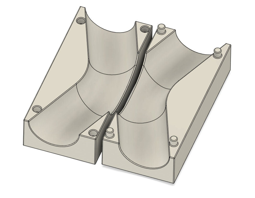 2.5" Exhaust/intake 45 Degree X Pipe jig (digital file)