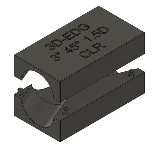 3" Exhaust/intake 45 Degree X Pipe jig (digital file)