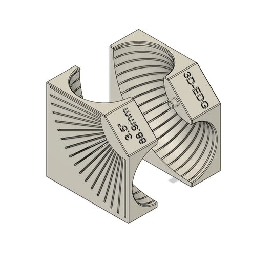 3.5" / 88.9mm Mandrel Bend Pipe Cut Jig (digital file)