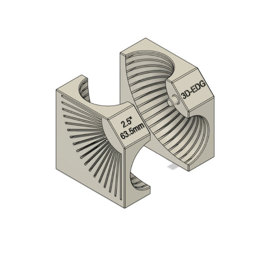 2.5" / 63.5mm Mandrel Bend Pipe Cut Jig (digital file)