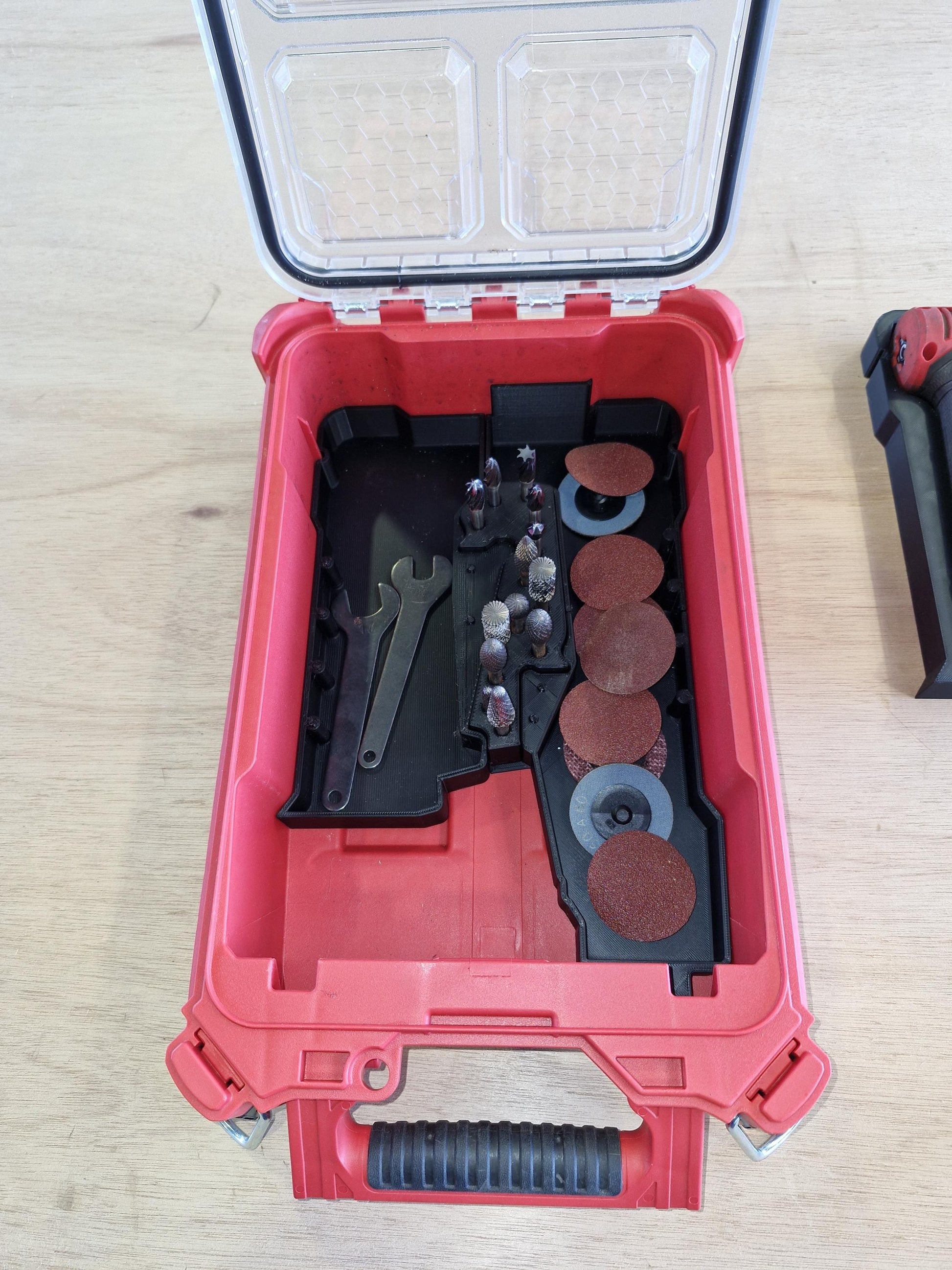 M12 Die Grinder insert for Milwaukee Packout