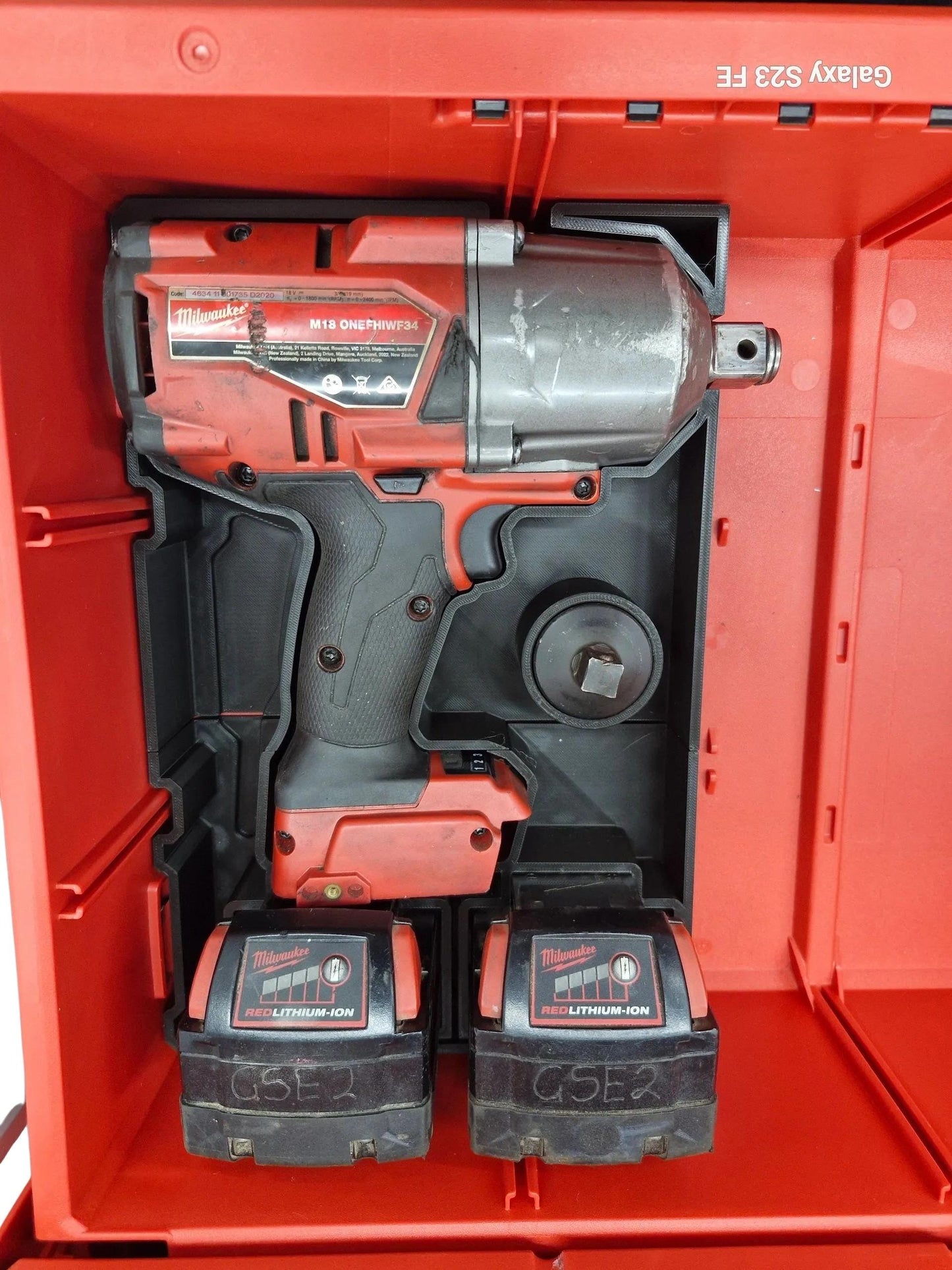 Packout insert for M18 3/4 impact