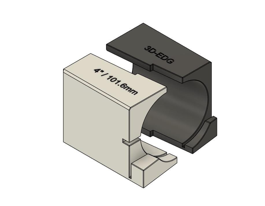 Exhaust/Intake 4" 101.6mm Pie Cutting Jig (digital file)